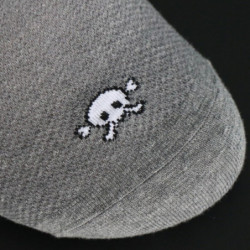 Lot de deux paires de chaussettes courtes logo tête de mort