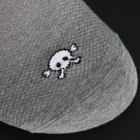 Lot de deux paires de chaussettes courtes logo tête de mort