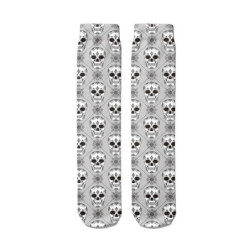 Chaussettes têtes de mort mi-hautes dark-punk modele 2