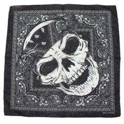 Détails du Bandana tête de mort 100% coton