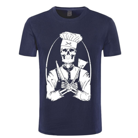 Tshirt tête de mort Chef Cuisiner