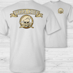 Tshirt tête de mort Pizza Chef Pizzailo
