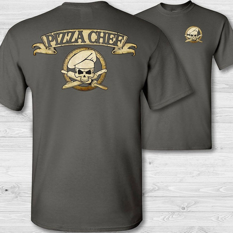 Tshirt tête de mort Pizza Chef Pizzailo