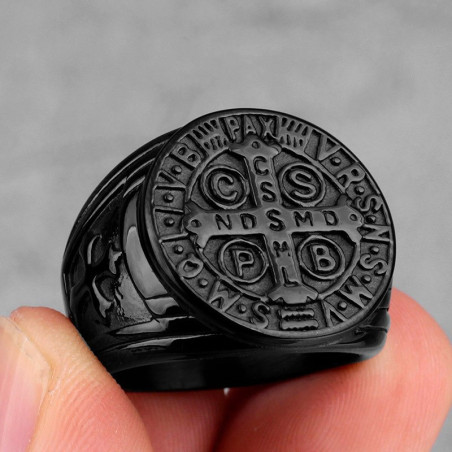 Bague Templier design simple en acier inoxydable 6 couleurs au choix !