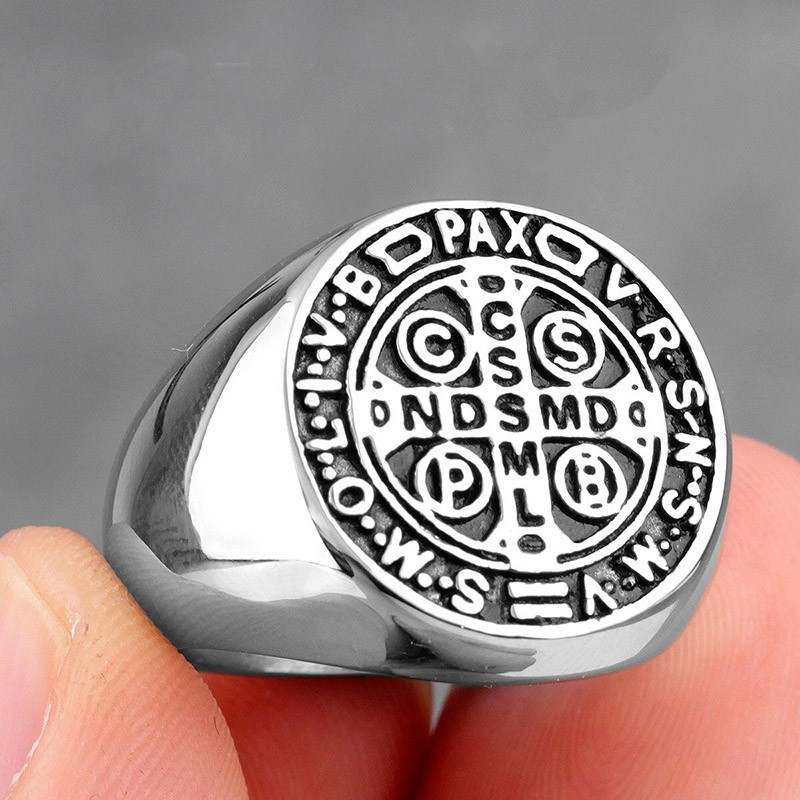 Bague Templier design simple en acier inoxydable 6 couleurs au choix !