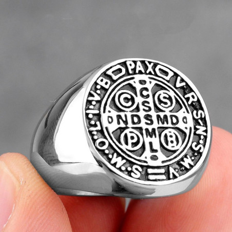 Bague Templier design simple en acier inoxydable 6 couleurs au choix !