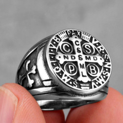 Bague Templier design simple en acier inoxydable 6 couleurs au choix !
