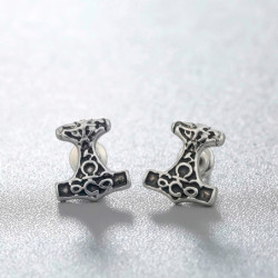 Boucles d-oreille Viking en forme de marteau de Thor 