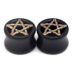 Bouchons extenseurs d'oreilles tête de mort ou étoile du diable!