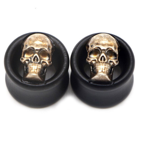 Bouchons extenseurs d'oreilles tête de mort ou étoile du diable!