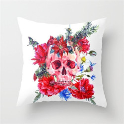 Housse de coussin tête de mort motifs crâne nombreux modèles au choix!