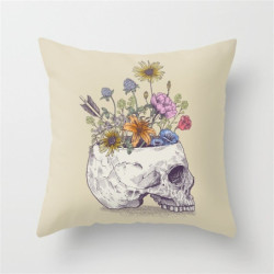 Housse de coussin tête de mort motifs crâne nombreux modèles au choix!