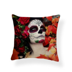 Housse de coussin tête de mort Jours des Morts Mexicain - 14 modèles
