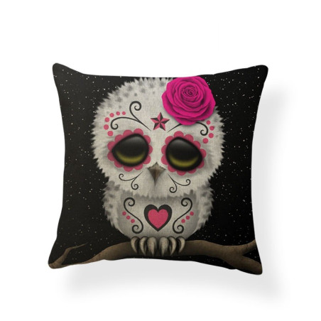 Housse de coussin tête de mort Jours des Morts Mexicain - 14 modèles