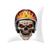 Magnifique Housse de coussin tête de mort crâne Bikers