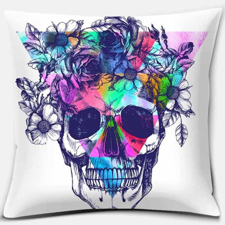 Housse de coussin tête de mort Crâne Mexicains  - Nombreux modèles !