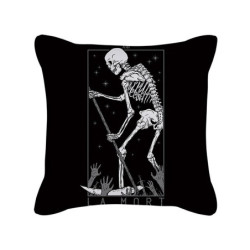 Housse de coussin tête de mort style gothique - 12 modèles originaux !