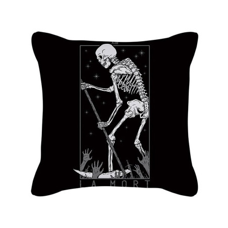 Housse de coussin tête de mort style gothique - 12 modèles originaux !