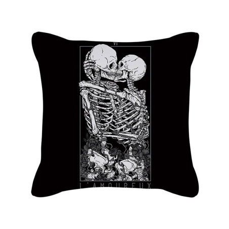 Housse de coussin tête de mort style gothique - 12 modèles originaux !