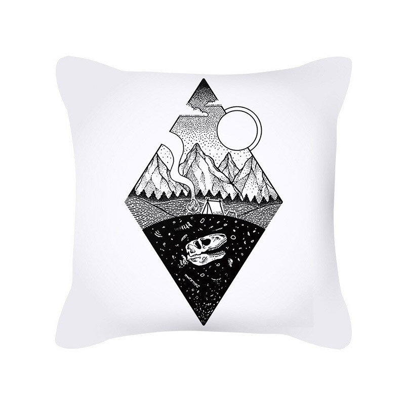 Housse de coussin tête de mort style gothique - 12 modèles originaux !