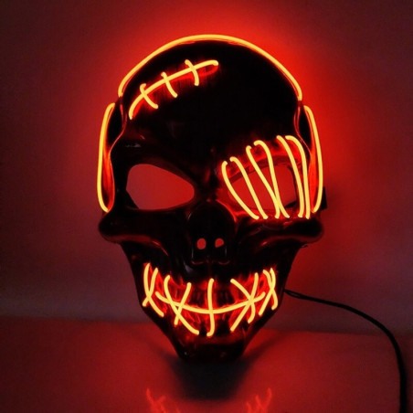 Lampe tête de mort masque fantôme à lumière LED