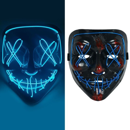 Manifique Masque tête de mort masques lumineux pour Halloween