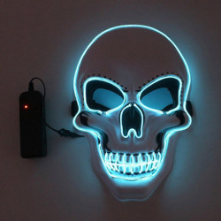 Masque tête de mort masque crâne lumineux LED