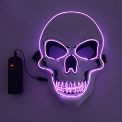 Masque tête de mort masque crâne lumineux LED