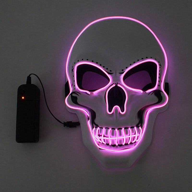 Masque tête de mort masque crâne lumineux LED