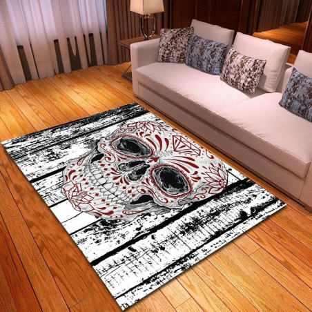 Magnifiques Tapis tête de mort Santa Muerte - 3 modèles au choix !