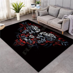 Tapis tête de mort crâne - 6 modèles au choix !
