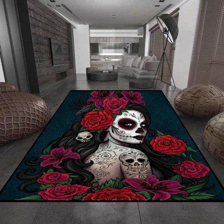 Tapis tête de mort Santa Muerte - 8 modèles au choix !