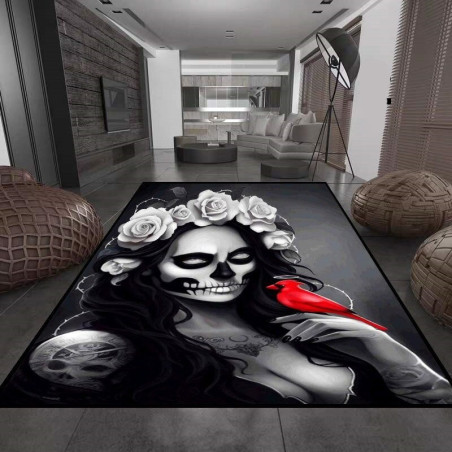 Tapis tête de mort Santa Muerte - 8 modèles au choix !