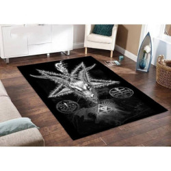 Tapis tête de mort crâne de démons