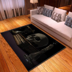 Tapis tête de mort imprimé 3D de têtes de mort gothique !