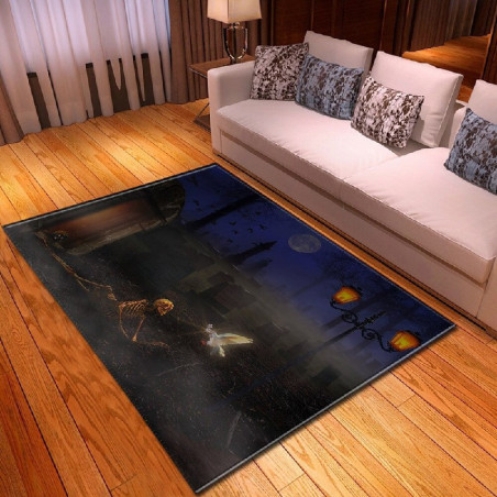 Tapis tête de mort imprimé 3D de têtes de mort gothique !