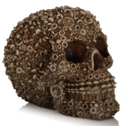 Crâne Tête de mort Style Mécanique en résine - modèle 2