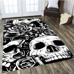 Tapis tête de mort multiples crânes - 6 modèles au choix !