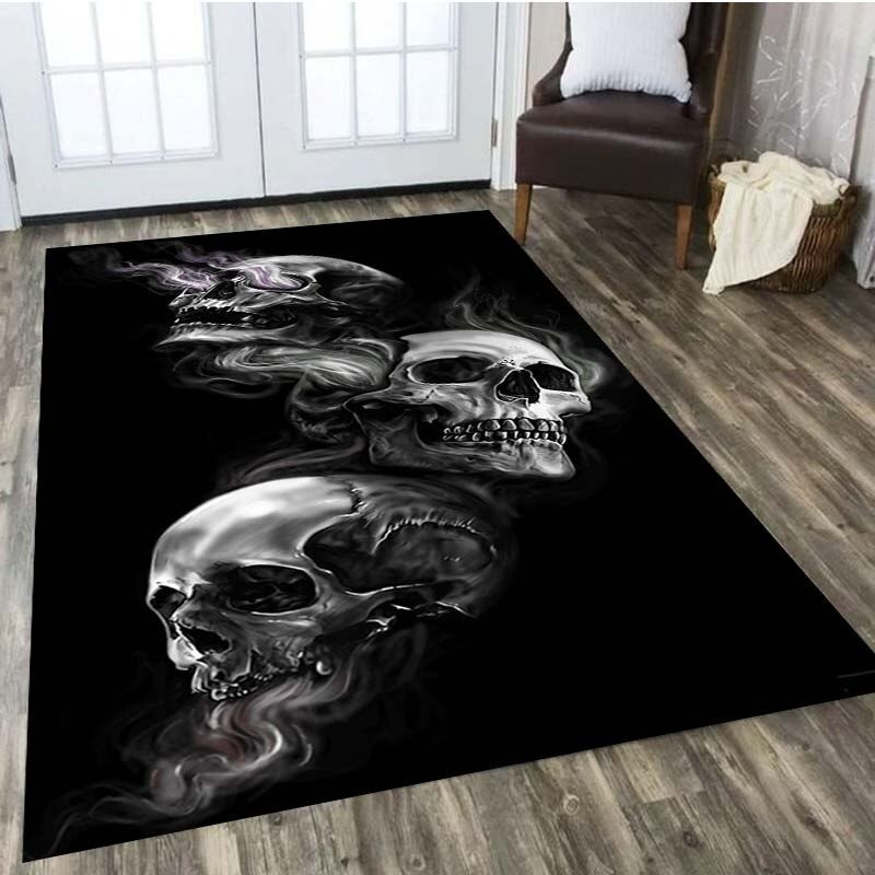 Tapis tête de mort multiples crânes - 6 modèles au choix !