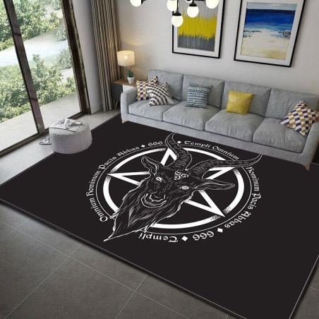 Tapis tête de mort gothiques antidérapant