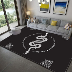 Tapis tête de mort gothiques antidérapant