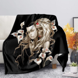 Plaid tête de mort Santa Muerte colorés et design Dia de los Muertos