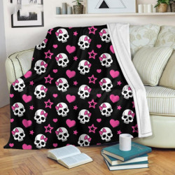 Plaid tête de mort kawai : magnifique et mignon !