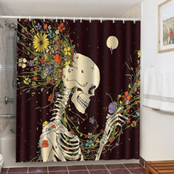 Rideaux de douche tête de mort - 15 modèles - Tailles multiples !