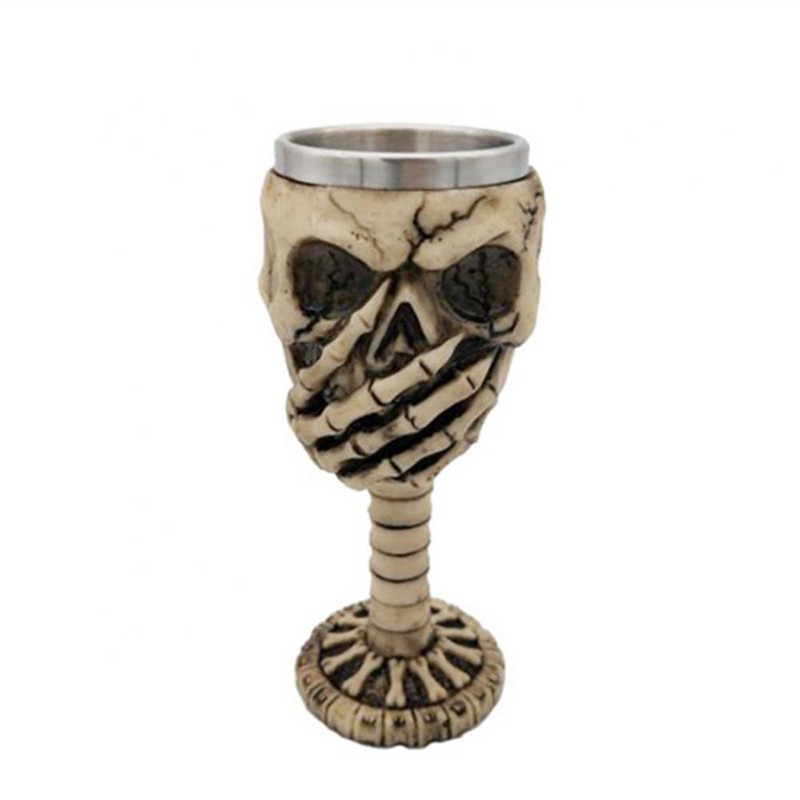 Mug tête de mort squelette trois singes de la sagesse !