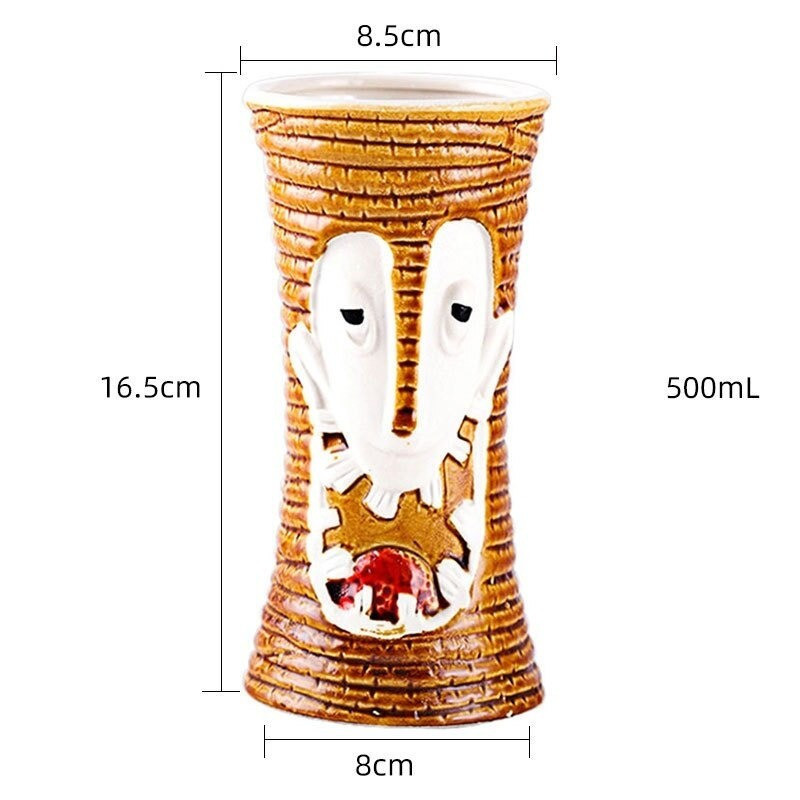 Tasse Tiki pour Cocktail Tête de mort en céramique: 4 modèles au choix