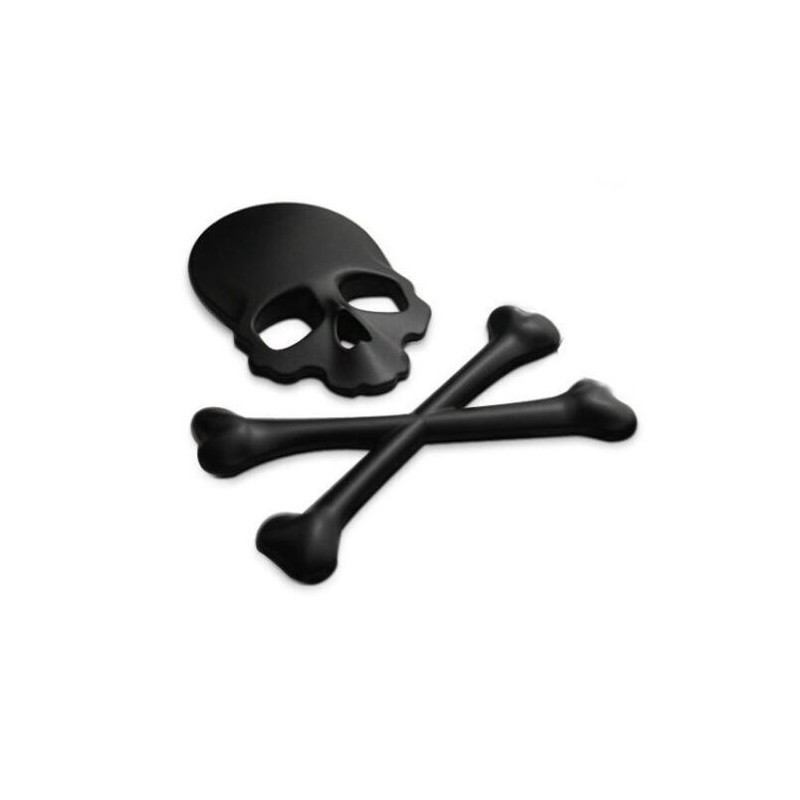 Autocollant Tête de mort pour voiture en métal 3D - 3 modèles au choix