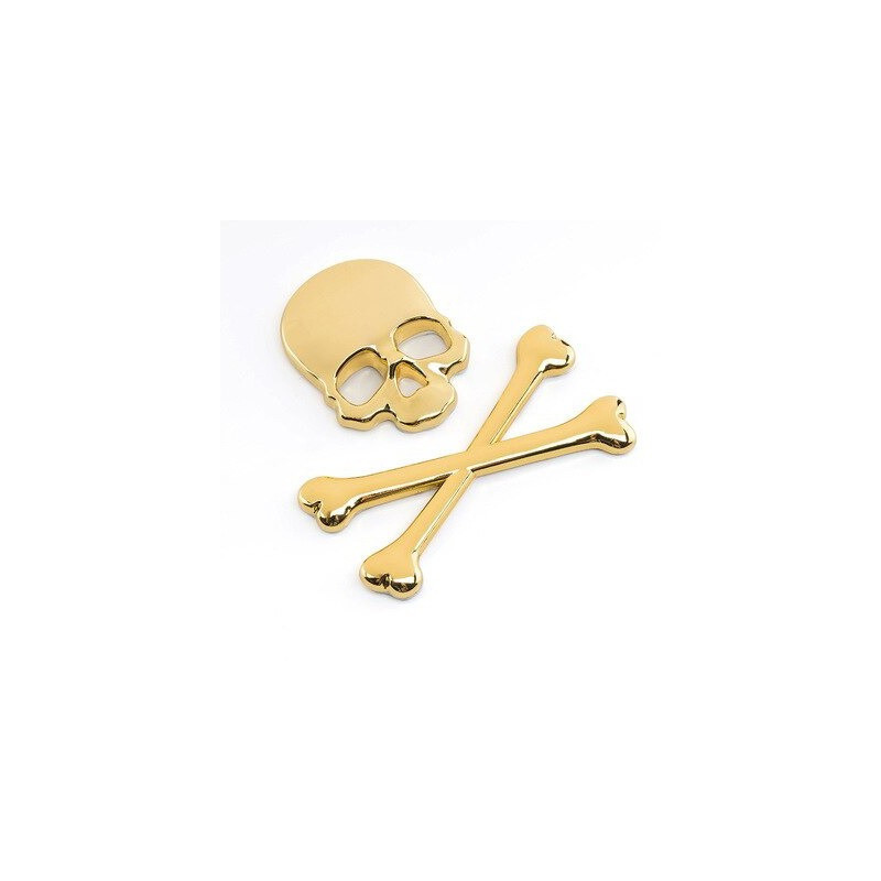 Autocollant Tête de mort pour voiture en métal 3D - 3 modèles au choix