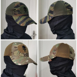 Casquette tête de mort tactique couleur camoufflage avec crâne