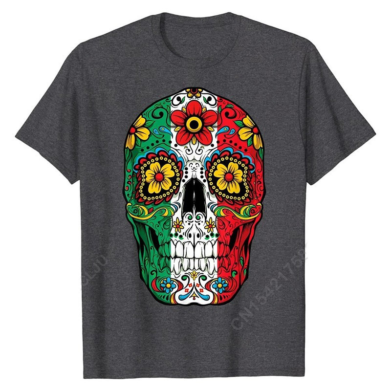 T-Shirt Tête de mort Mexicaine Day Of The Dead Sugar